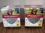 2 K9 Advantix Ii For Extra Large Dogs Over 55LBS. 4 Doses Each Box (8 Total). Fixed Price $79.99.