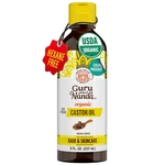 Gurunanda Castor Oil Organic Usda Certified (8 Fl Oz) - 100% Pure & Natural, Col. Fixed Price $18.99.