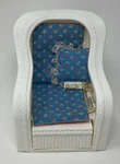 Vtg Barbie Dream Cottage House White Wicker Chair Foot Rest Pillow 83 Read. Fixed Price $18.50.
