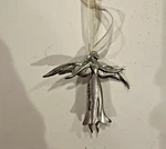Serenity Angel Cherub Ornament/ Pin Brooch Pewter Metal "wise Woman". Fixed Price $9.34.