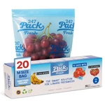 Freshpack 247 Produce Storage Bags Size M 10 X 12 Inches Gallon 20 Reu.... Fixed Price $38.45.