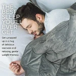 Hug Bud Weighted Blanket 60" X 80" 15-LBS Queen/king Size Bed- Light Gray. Fixed Price $62.03.