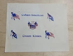 Original Antique Candy Wrapper Print Sample, Cuban-american Cream-kiss. Fixed Price $99.00.