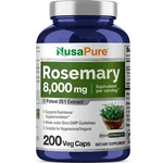 Nusapure Rosemary Capsules 8000MG 200 Veggie Non-gmo & Extract 20:1. Fixed Price $31.84.