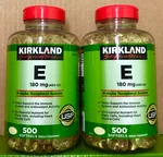 Kirkland Signature Vitamin 400 Iu, 500 Softgels Each, (2 Packs), Exp 08/2028. Fixed Price $35.99.