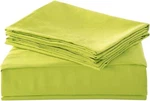 Hollyhome Hypoallergenic Brushed Microfiber Bed Sheet SET/4 Pc/queen/lime Green. Fixed Price $39.99.