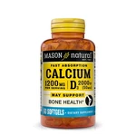 Mason Natural Calcium 1200 Mg & Vitamin D3 50MCG 2000IU Immune Sup, 60 Softgels. Fixed Price $9.49.