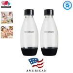 0.5L Twin Pack Dishwasher Safe Slim Bottle Black. Fixed Price $23.99.