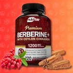 Nutriflair Berberine With Organic Ceylon Cinnamon 1450MG Per Serving, 120.... Fixed Price $45.99.
