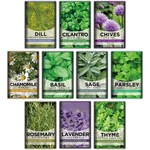 Meekear 10 Kit Non-gmo Growing Into Thyme, Lavender, Chamomile, Dill, Green. Fixed Price $14.22.