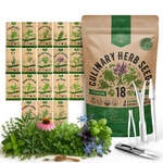 Organo Republic 18 Culinary Variety Seeds, Green, Purple. Fixed Price $26.49.