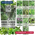Herb Seeds 10 Individual Packs 2026 Season Non-gmo Mint, Parsley, Basil,. Fixed Price $14.05.