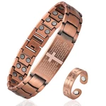Copper Cross Bracelet For - Ultra Strength Magnetic Mens Jewelry Se.... Fixed Price $35.24.