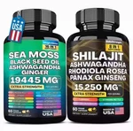 Dynamic Vitality Bundle - Sea Moss Multivitamin & Shilajit Power Combo Us. Fixed Price $9.50.
