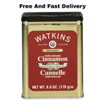 Watkins Pure Ground Cinnamon Tin 6 Oz.... Fixed Price $9.40.