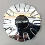 Aftermarket Falken Chrome Wheel Center Hub Cap Model MCD1226YA01. Fixed Price $29.95.