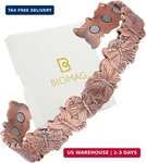Biomag Magnetic Copper Bracelet For Women Men, 99.99% Pure Cuff Bangle Wi. Fixed Price $26.97.