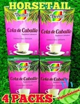 (4) Cola De Caballo Therbal Horse Tail Tea 100 Bags 1G. Each Free Shipping. Fixed Price $19.90.
