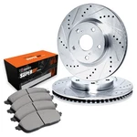 R1 Concepts Drilled & Slotted Brake Kit W Super Duty Pads. Fixed Price $330.68.