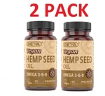 Deva Vegan Hemp Oil, Organic, Cold-pressed & Unrefined, Omega 3-6-9, (2 Pack). Fixed Price $18.99.