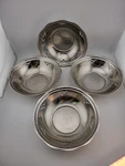 Rare Vtg Set 4 Caldroni Fratelli Italian Pierced Stainless Steel Serving Bowls. Fixed Price $29.95.