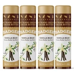 Badger Vanilla Bean Cocoa Butter Lip Balm 4-PACK, Organic, Hydrating Care. Fixed Price $28.53.