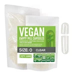 Size Empty CAPSULES-1000 Count Clear Vegan Vegetarian Separated. Fixed Price $14.99.