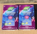 Lot Of Nature's Way Cold Relief Hot Drink Expires 01/27 10 Packs Each. Fixed Price $14.99.