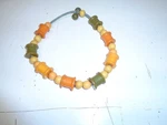 Vintage Bakelite Red Amber Butterscotch Crib Baby Toy Spool Beads Necklace. Fixed Price $85.00.