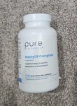 Pure Therapro Rx B Complete - Optimal Methylated Complex 120 Caps 11/26. Fixed Price $27.95.