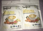 2 Sunfood Organic Golden Milk Blend Warming Turmeric Vegan Superfoods 6 Oz. Fixed Price $25.00.