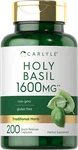 Holy Basil Capsules 1600MG 200 Count Leaf Extract Supplement By Carlyle. Fixed Price $12.79.