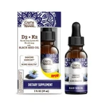 Gurunanda Black Seed Oil, Rich Vitamin D3 5000 Units, K2 & Fl.oz. Fixed Price $16.99.