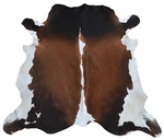 4X4 Natural Cow Hide Rug Brown White Area Genuine Skin Actual 51". Fixed Price $214.50.