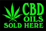 Cbd Oils Sold Here Vinyl Decal Storefront Dispensary Cannabis Door Sticker. Fixed Price $24.95.