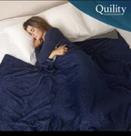 Quility 25LBS Weighted Blanket Duvet Cover For Adults, King 86" X 92" Navy. Fixed Price $59.00.