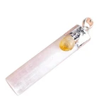 Acxico 1PCS Selenite Citrine Chakra Crystal Pendant 4.56 Cm, Golden-yellow. Fixed Price $14.24.