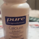 Pure Encapsulations Calcium Citrate 300MG 180 Capsules Non-gmo, Gluten-free. Fixed Price $35.00.