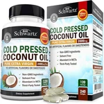 Coconut Oil Capsules 2000MG - Organic Pure Extra Virgin 240 Count (pack Of 1). Fixed Price $39.81.