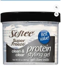 Softee Super Freeze Protein Styling Gel 32OZ Jarno Flake Strengthens Hair Unisex. Fixed Price $19.99.