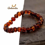 Polish Elastic Adult Baltic Amber Bracelet- Xl Beads- Lab Tested. Fixed Price $23.99.