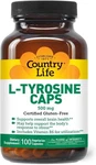 Country Life L-tyrosine 500MG Vitamin B6 Supports Brain Health 100 Capsules. Fixed Price $23.92.