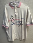 Vintage 80S La Mode Pink Purple Mens Short Sleeve Shirt Size - Best Foods. Fixed Price $19.95.