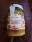 True Sea Moss Gel Peach & Pear Superfood No Added Sugar 16 Fl Oz. Fixed Price $35.00.