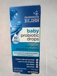 Mommy's Bliss Baby Probiotic Drops For Everyday Digestive Health .34 Oz Newborn. Fixed Price $9.99.