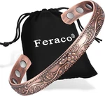 Feraco Women Bracelet Pure Copper Cuff Bangle Magnetic Pain Relief. Fixed Price $26.88.