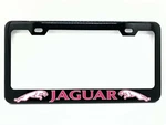 Jaguar Black & Pink License Plate Frame, Custom Made Of Powder Coated Metal. Fixed Price $29.99.