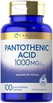 Pantothenic Acid 1000MG Capsules B5 Vitamin Non-gmo By Carlyle. Fixed Price $12.89.
