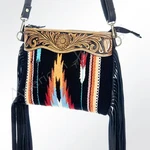American Darling Cross Body Hand Tooled Saddle Blanket Genuine Leather. Fixed Price $96.00.