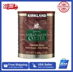 New Kirkland Fine Ground Coffee - 100% Colombian Supremo Bean, Dark Roast Kosher. Fixed Price $34.99.